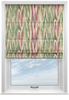 Bombay Velvet, Pink Crush - Motorised Roman Blind